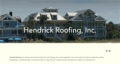 Desktop Screenshot of hendrickroofing.com