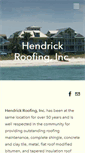 Mobile Screenshot of hendrickroofing.com