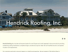 Tablet Screenshot of hendrickroofing.com